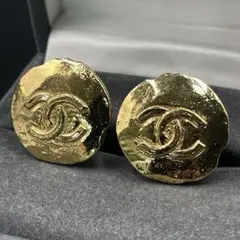 鑑定済み　オールド　シャネル　イヤリング　ココマーク ゴールド　ピアス