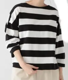 【未使用】スタジオクリップ　ボーダープルオーバー