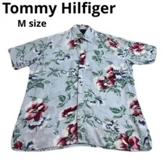 Tommy Hilfiger リネン　総柄　花柄 半袖シャツ　春夏コーデのサムネイル