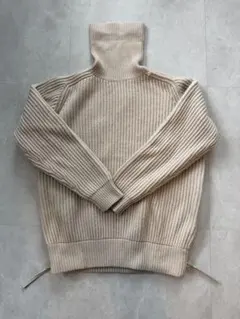 MAX MARA ベージュ リブ編み ニット セーター