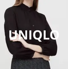 UNIQLO 長袖シャツ フリル襟