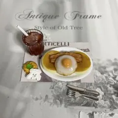 ベーコンエッグパンケーキ②✰ミニチュアフード ミニチュアスイーツ ハンドメイド