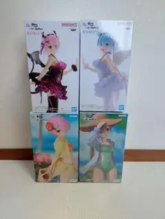 Re:ゼロから始める異世界生活 フィギュア 4体セット