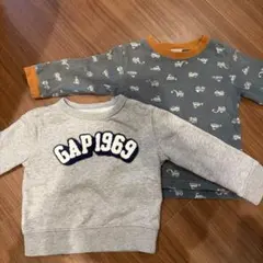 GAP プティマイン　ロンTトレーナー 2枚セット 80cm