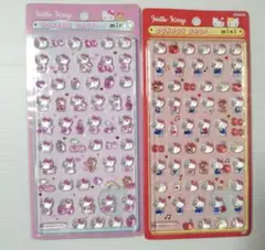 【正規品】ハローキティ ボンボンドロップシール mini　レッド　ピンク