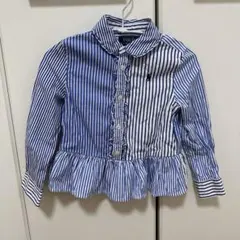 ポロラルフローレン　ストライプシャツ　4/4T