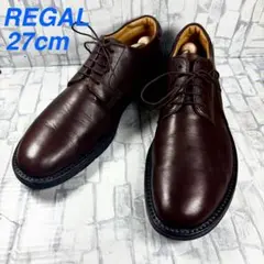 Regal Walker ダークブラウン プレーントゥ　237W 27cm