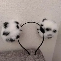 ディズニー　カチューシャ　ポンポン　101匹わんちゃん　ダルメシアン　クルエラ