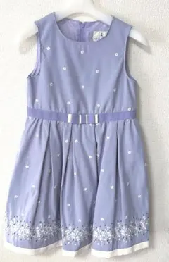 組曲 キッズ❤︎花柄ワンピース パープル/紫130セレモニーや入学式、発表会にも♪