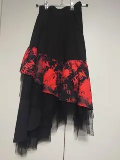 NieR clothing 彼岸花アシンメトリーフレアスカートのサムネイル