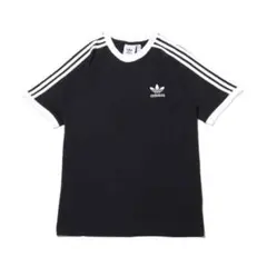 adidas 3本ライン Tシャツ 黒