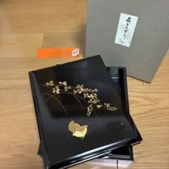 会津塗り】萩とうずら 漆器金彩 平文庫 合口文庫 - メルカリ