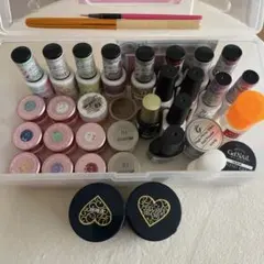 ネイル用ジェルセット（多色・収納ボックス付き）