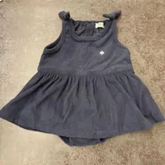 POLO baby ダークブルー コーデュロイロンパース　80