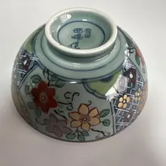 有田焼 西峰 飯碗 花柄 金彩のサムネイル