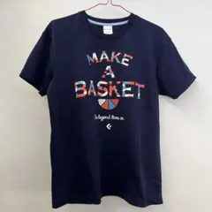 CONVERSE MAKE A BASKET Tシャツ ネイビー