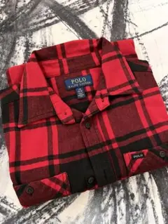 ポロラルフローレン⭐︎ネルシャツ赤チェック