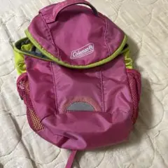 Coleman キッズ リュック ピンク ライムグリーンのサムネイル