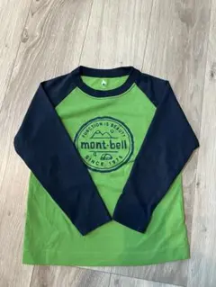 mont-bell 長袖カットソー グリーン/ネイビー