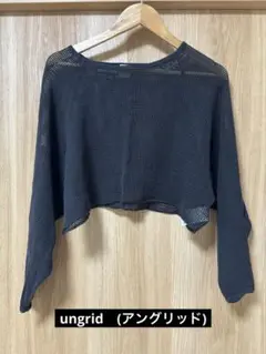 ungrid　(アングリッド) ショートメッシュロングスリーブTee