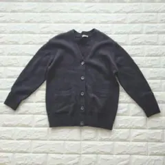 【匿名配送】シネマクラブ《S》ブラック　Vネックカーディガン　5つボタン　黒