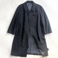 美品 ジェイプレス ステンカラーコート ダークグレー ロングコート ウール M