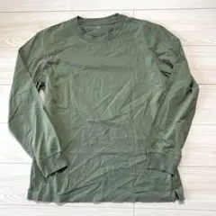ユニクロ　エアリズムコットンUVカットクルーネックＴ　サイズXL グリーン緑