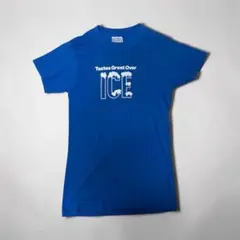 90s ヴィンテージ Tシャツ ブルー 青 Y2K