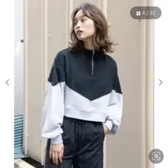 ハーフジップショートスウェット　ウィゴー