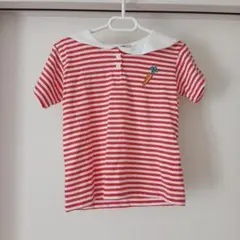 miffy 赤と白のストライプ Tシャツ
