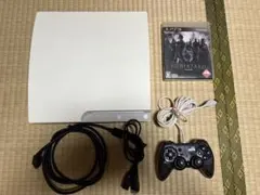 【動作確認済】PS3 CECH-3000Aホワイト　バイオハザード６付き