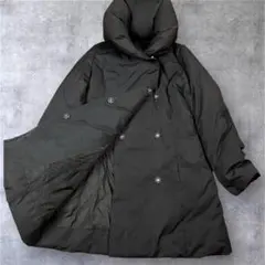 iCB ロングダウンコート　ショールカラー　女優襟　Aライン　M 9サイズ