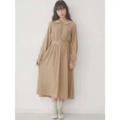 【 試着のみ 】merry jenny スカラップ襟ワンピース