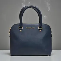 MICHAEL KORS サフィアーノレザー 2WAYバッグ ネイビー 美品