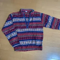 幾何学模様 XL フリースプルオーバー