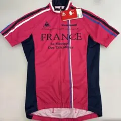 【新品】メンズle coq sportif サイクルジャージ ピンクのサムネイル