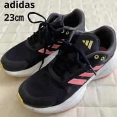 adidas アディダス スニーカー 運動靴 23㎝ ネイビー、ピンク