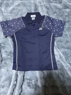 YONEX ドット柄ポロシャツ ネイビー