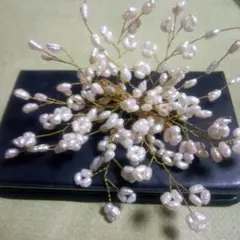 淡水パール ブローチ