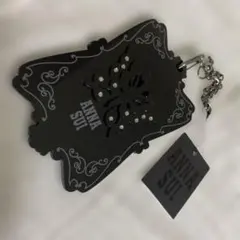 【アナスイ】バッグチャーム 手鏡風　黒の蝶デザイン★ANNA SUI★のサムネイル