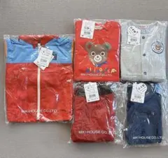 新品 ミキハウス トレーナー ウインドブレーカー カーディガン パンツ 80cm