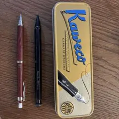 Kaweco 赤 シャープペンシル ケース付き kaweco赤 シャープペンシル 缶ケース付き - メルカリ