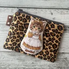コヤンイサムチョン ティッシュケース付きポーチ リトルサンダー×ヒョウ柄のサムネイル