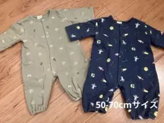 【美品】男の子　ベビー服　まとめ売り　ロンパース2点セット　50-70cmサイズ