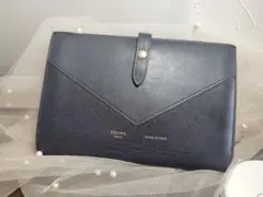 中古品✾CELINEセリーヌ 長財布 ネイビー×黒/マルチファンクションのサムネイル