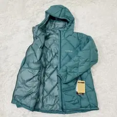 モンベル　ネージュダウンパーカ ブルーグリーン　L レディース