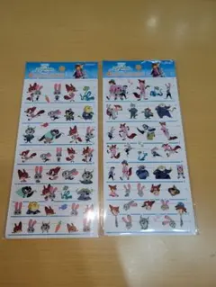 ズートピア2　4サイズステッカー　シール　ディズニー