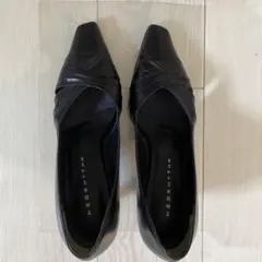 NEORHYTHM 黒 ポインテッドトゥ パンプス 24.5