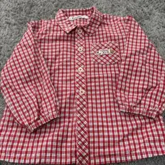 ファミリア　チェックシャツ　90