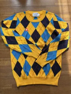 le coq sportifダイヤモンドパターン ニットセーター